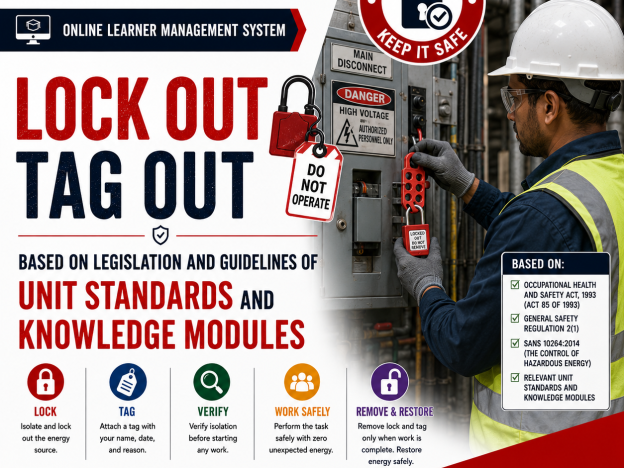 Lock Out Tag Out - Based On Legislation And Guidelines Of Unit Standards And Knowledge Modules course image